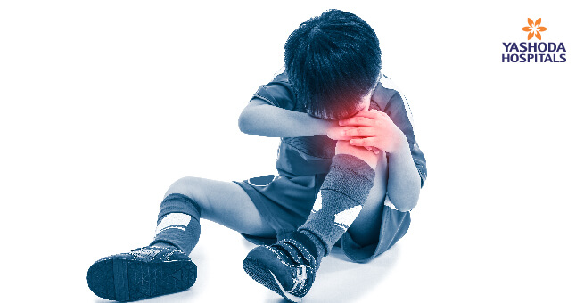 child experiencing joint pain